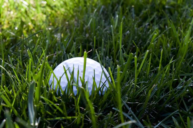 golf ball in rough